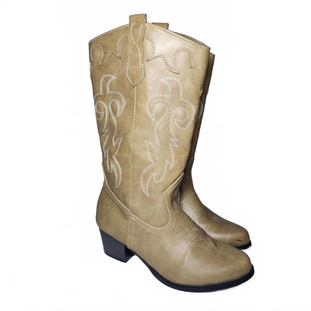 Canyon Trails Womens Western Cowboy Boots Tan Classic Size 7